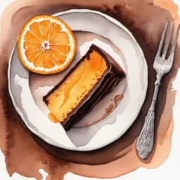 Orangen Baumspitz