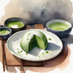 Matcha Warabi Daifuku Ryokusui