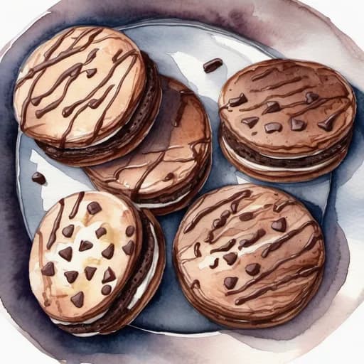 チョコサンドクッキー クレパス柄