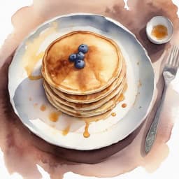 Kobe Maple Cream Pancake (with Honey)