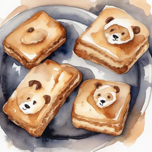 パンダのごちそう キャラメルプリンラスク