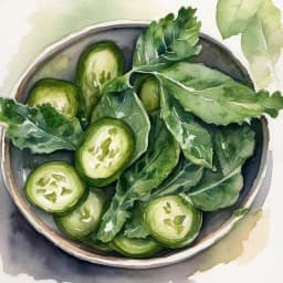 Kyo-Tsukemono (Mibuna Pickles)