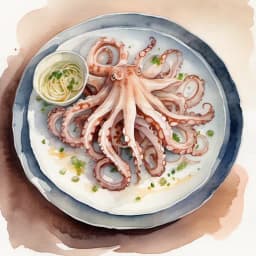 Kamiamakusa Seafood (Octopus & Flounder)
