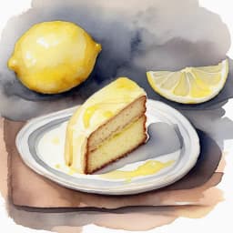 Yellow Fruit Lemon Cake