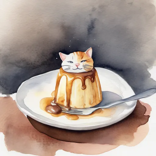 3時のねこ プリンモンブラン