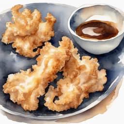 Stamina Gen Tare-味 Ika Ten (Squid Tempura with Stamina Gen Sauce)